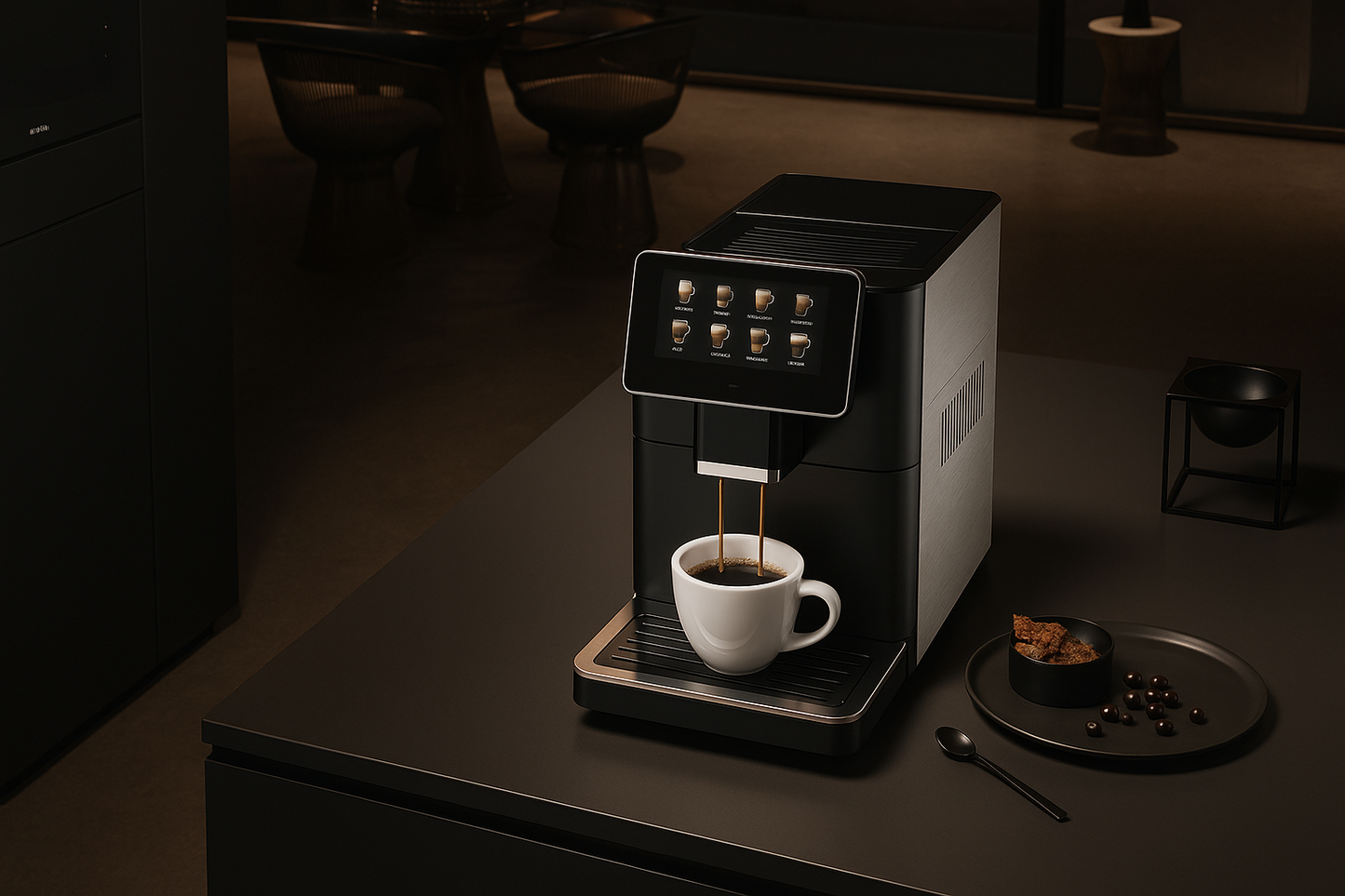 ☕ Machine à Café Automatique Premium – Édition Écran Tactile